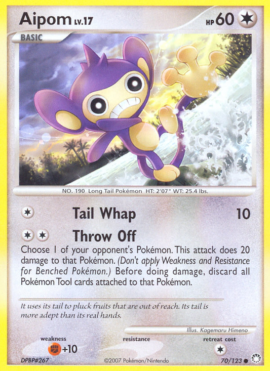 Aipom 70/123 Common | Mysterious Treasures | Pokemon Card