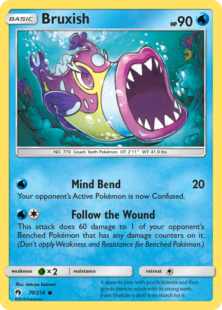 Bruxish 70/214 Common | Lost Thunder | Pokémon Card