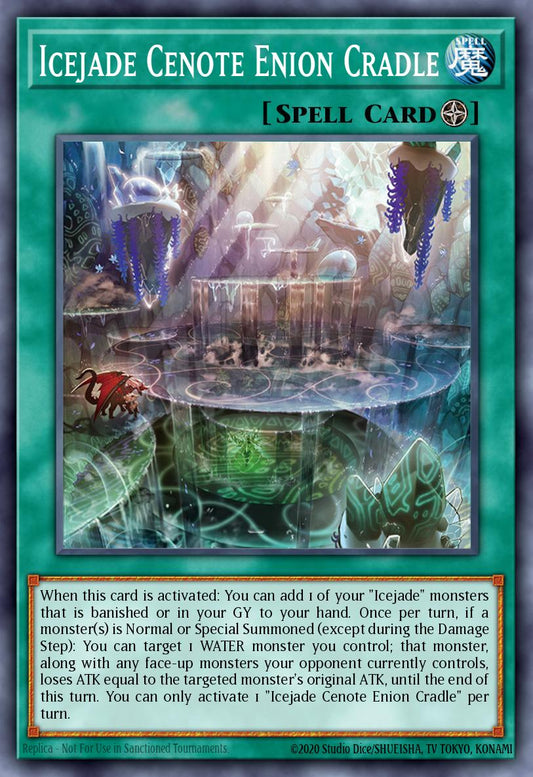 Icejade Cenote Enion Cradle - BACH-EN052 Super Rare | Yu-Gi-Oh! Card