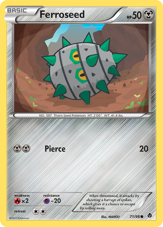 Ferroseed 71/98 Common | Emerging Powers | Pokemon Card