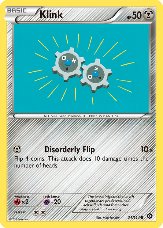 Klink 71/114 Common | Steam Siege | Pokemon Card