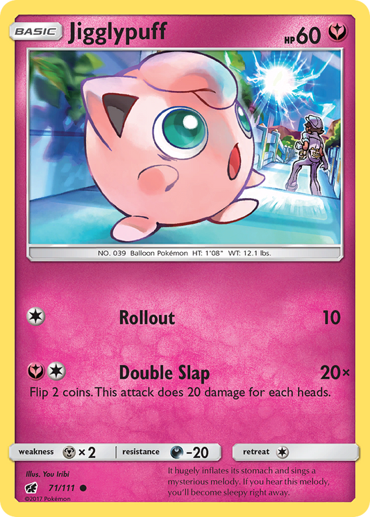 Jigglypuff 71/111 Common | Crimson Invasion | Pokemon Card