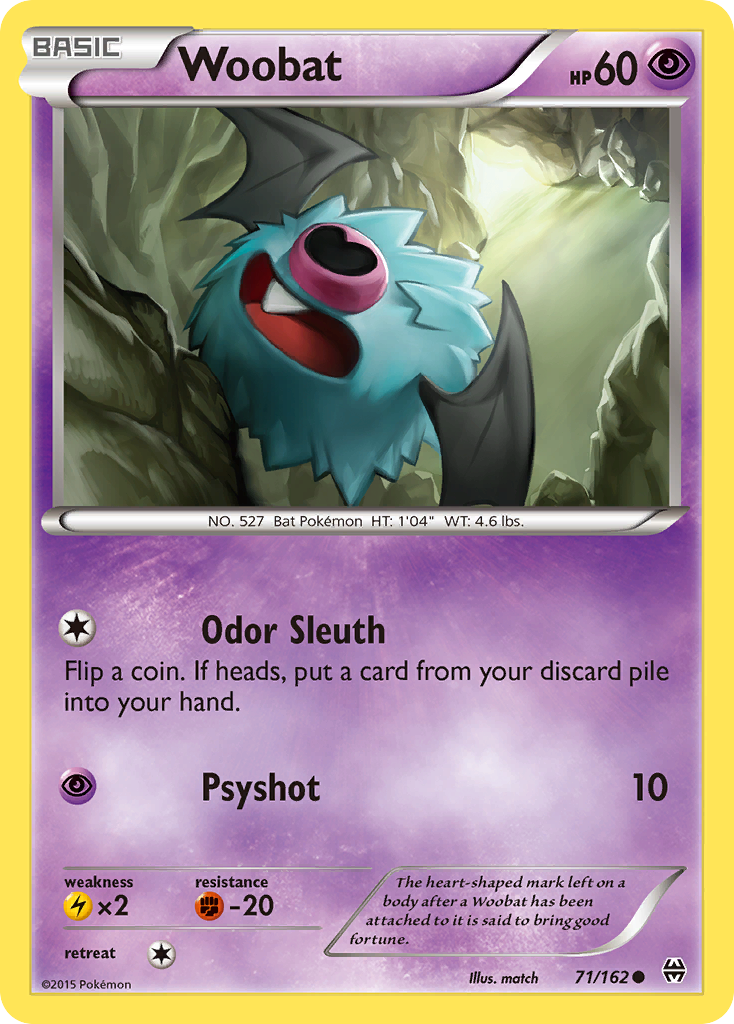 Woobat 71/162 Common | BREAKthrough | Pokemon Card