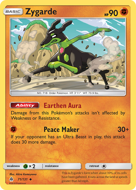 Zygarde 71/131 Uncommon | Forbidden Light | Pokemon Card