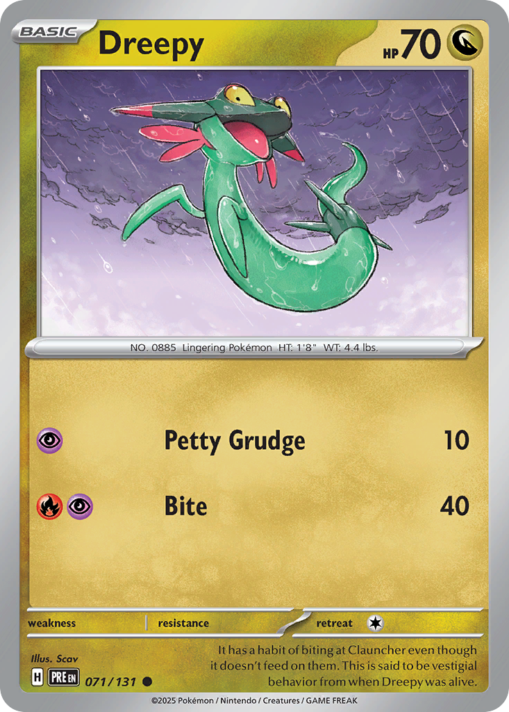 Dreepy 71/131 Common | Prismatic Evolutions | Pokemon Card