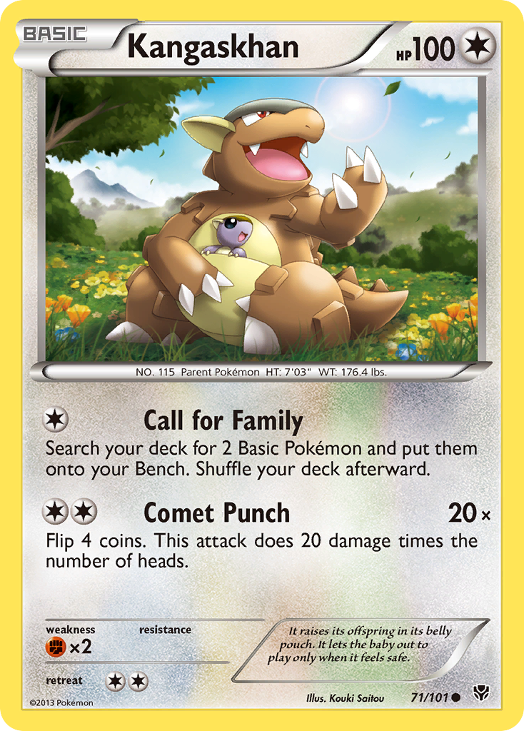 Kangaskhan 71/101 Common | Plasma Blast | Pokemon Card