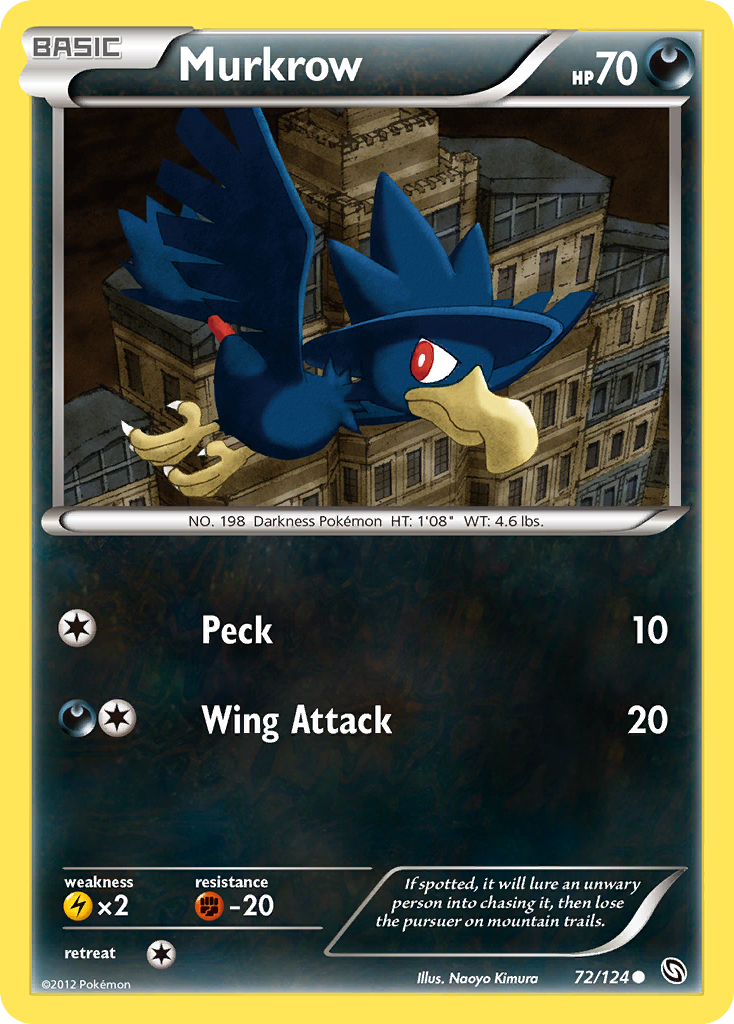 Murkrow 72/124 Common | Dragons Exalted | Pokemon Card