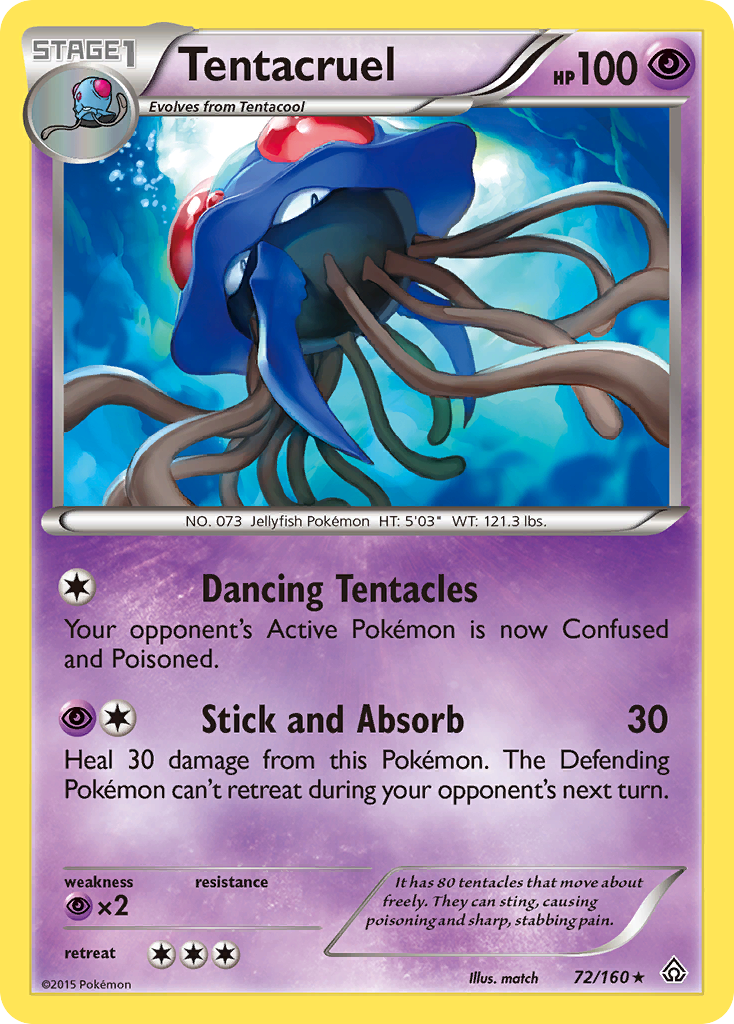 Tentacruel 72/160 Rare | Primal Clash | Pokemon Card