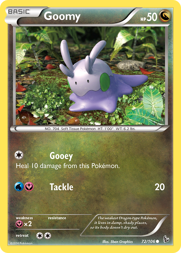 Goomy 72/106 Common | Flashfire | Pokemon Card