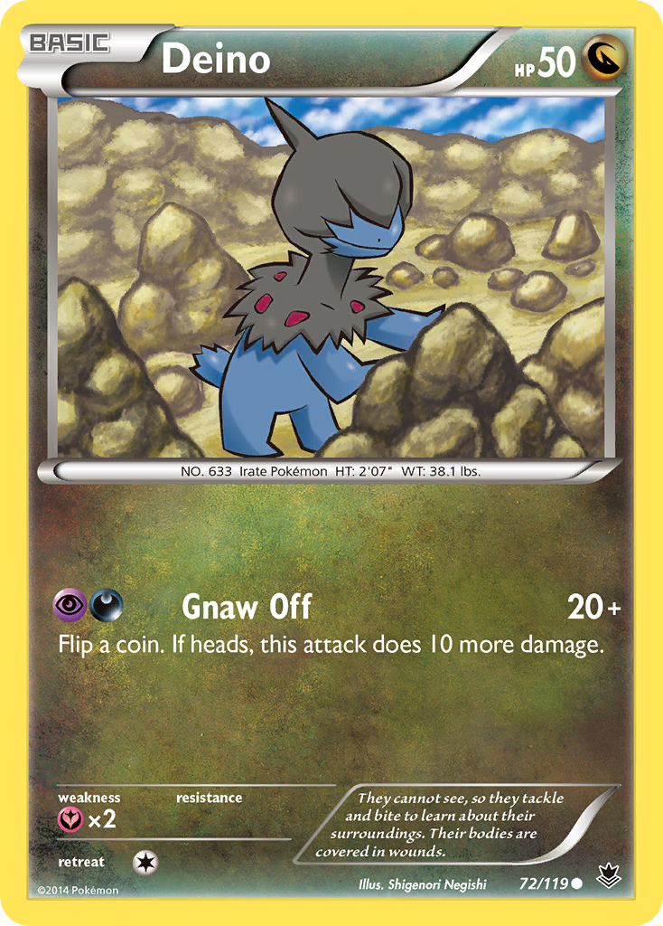 Deino 72/119 Common | Phantom Forces | Pokemon Card