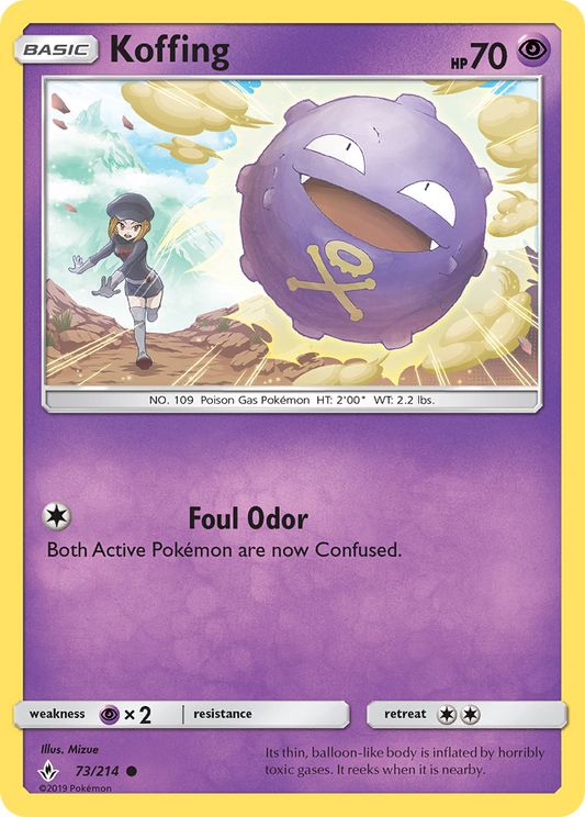 Koffing 73/214 Common | Unbroken Bonds | Pokémon Card