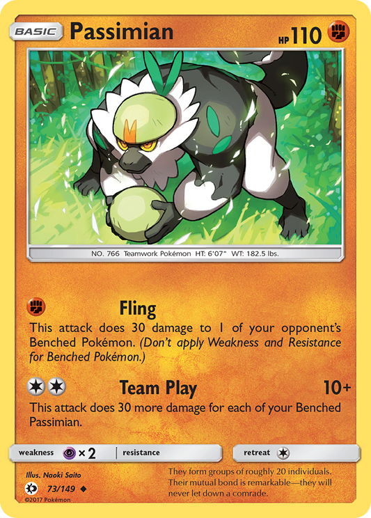 Passimian 73/149 Uncommon | Sun & Moon | Pokemon Card