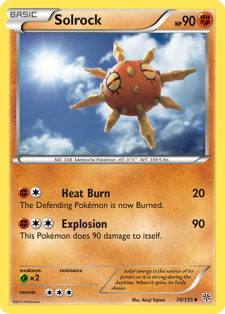 Solrock 74/135 Uncommon | Plasma Storm | Pokemon Card