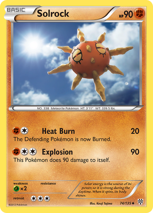 Solrock 74/135 Uncommon | Plasma Storm | Pokemon Card