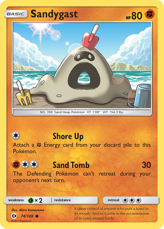 Sandygast 74/149 Common | Sun & Moon | Pokemon Card