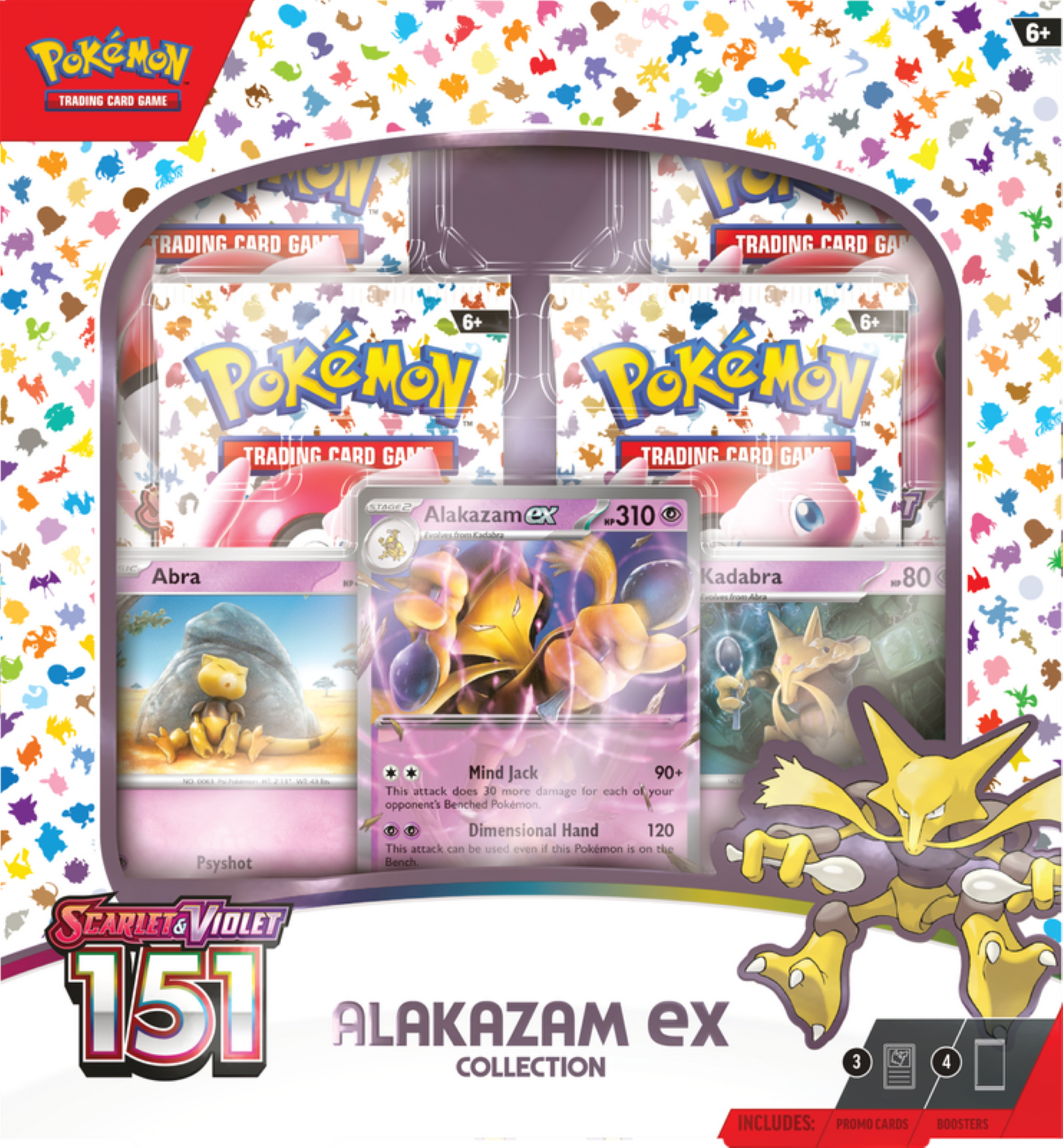 Pokémon 151 Alakazam Ex | Pokémon TCG Scarlet & Violet | Boxed Sets