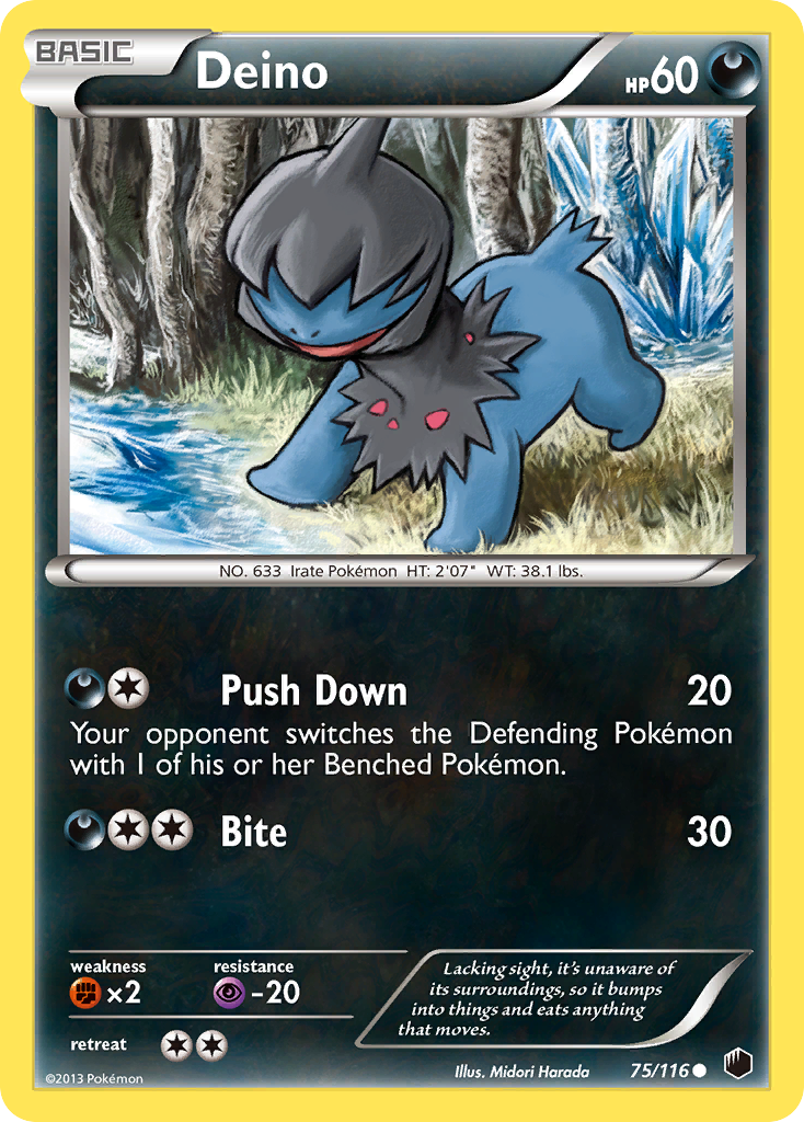 Deino 75/116 Common | Plasma Freeze | Pokemon Card