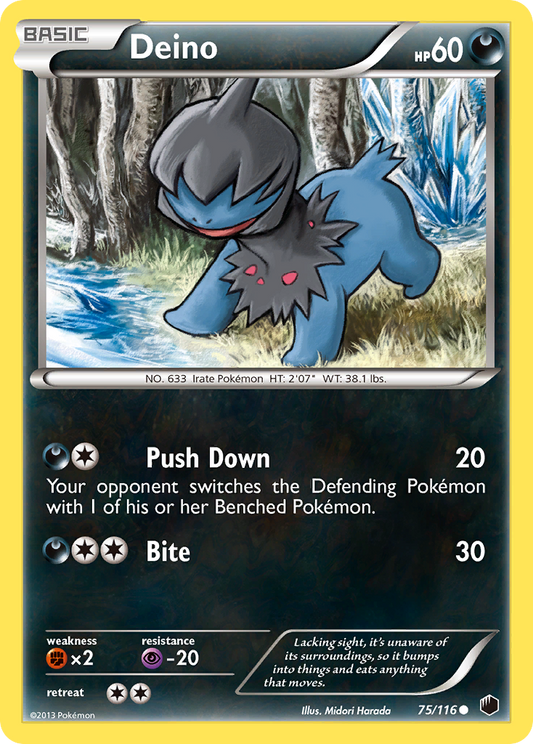 Deino 75/116 Common | Plasma Freeze | Pokemon Card