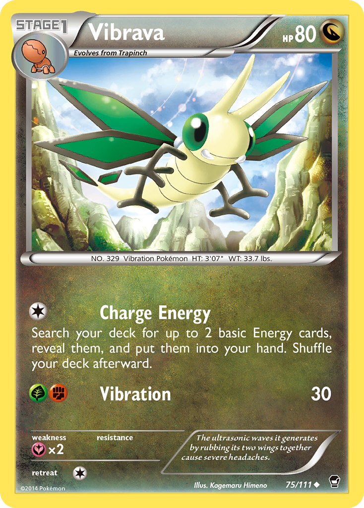 Vibrava 75/111 Uncommon | Furious Fists | Pokémon Card