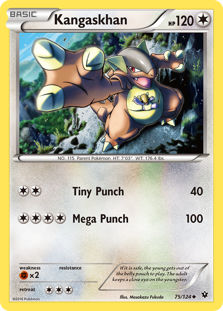 Kangaskhan 75/124 Uncommon | Fates Collide | Pokemon Card