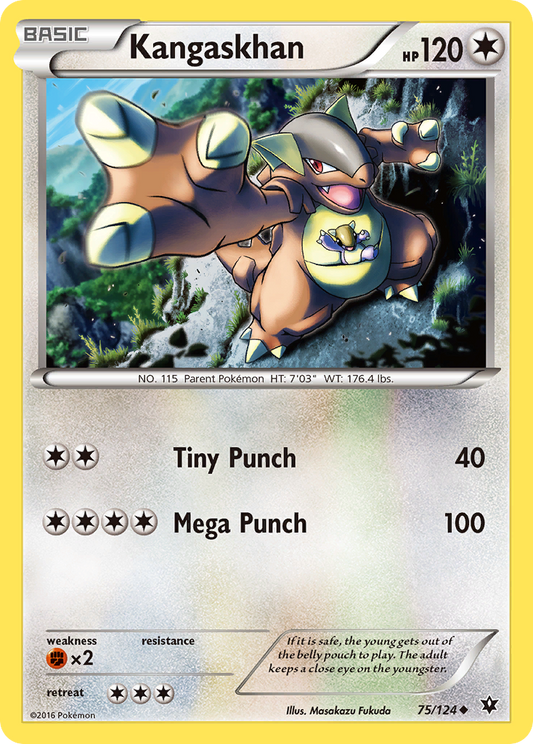 Kangaskhan 75/124 Uncommon | Fates Collide | Pokemon Card