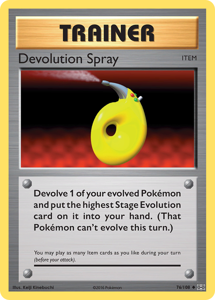 Devolution Spray 76/108 Uncommon | Evolutions | Pokemon Card