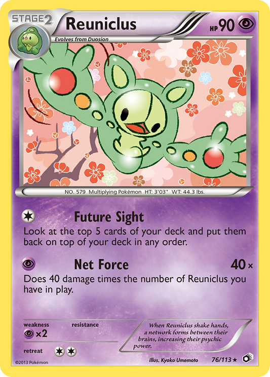 Reuniclus 76/113 Rare | Legendary Treasures | Pokemon Card