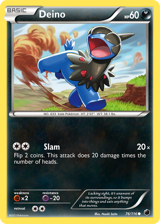 Deino 76/83 Common | Plasma Freeze | Pokémon Card