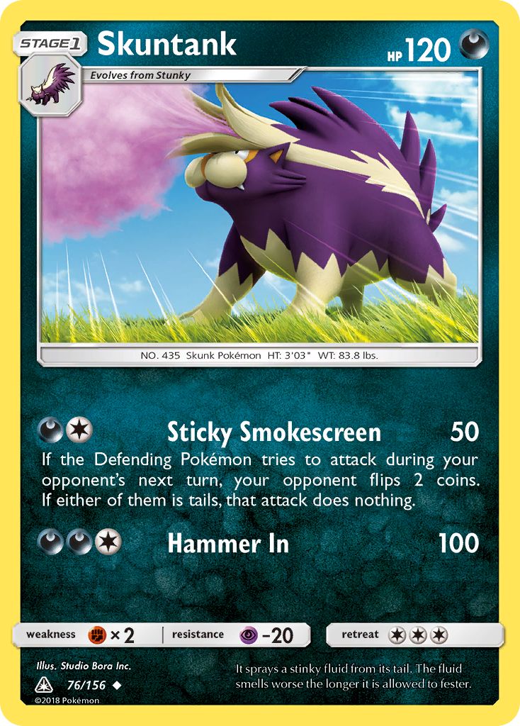 Skuntank 76/156 Uncommon | Ultra Prism | Pokemon Card