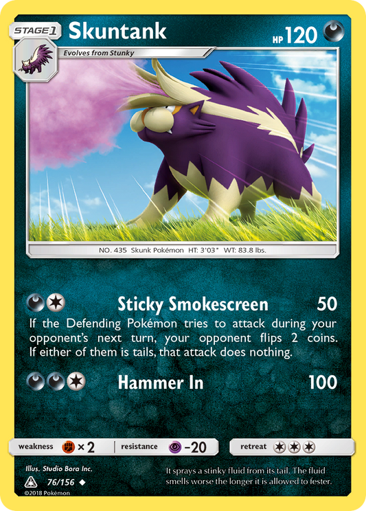 Skuntank 76/156 Uncommon | Ultra Prism | Pokemon Card