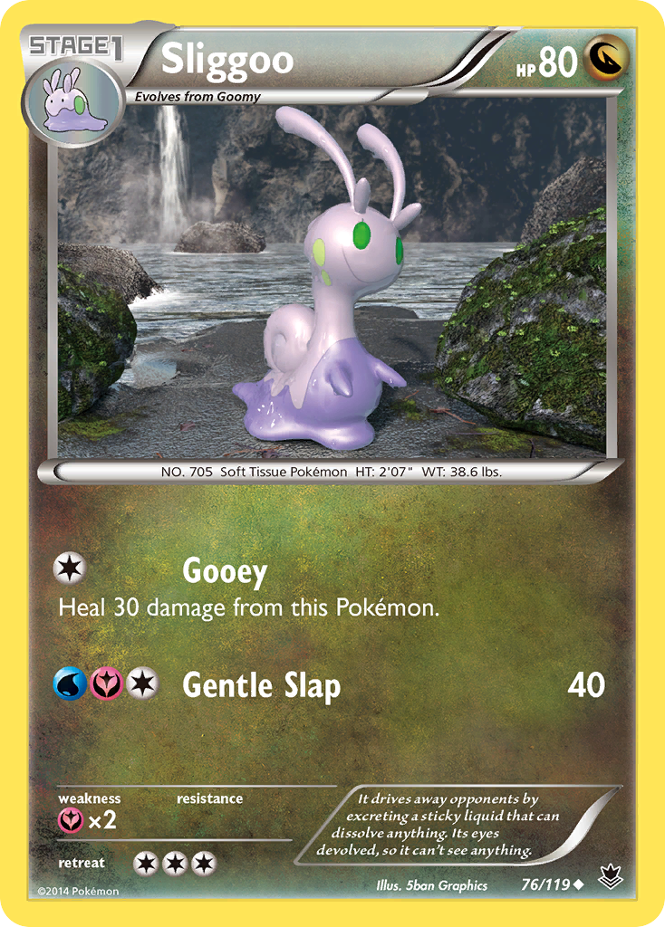 Sliggoo 76/119 Uncommon | Phantom Forces | Pokemon Card