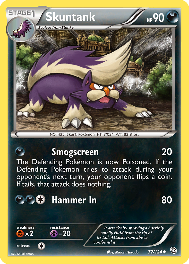 Skuntank 77/124 Uncommon | Dragons Exalted | Pokemon Card