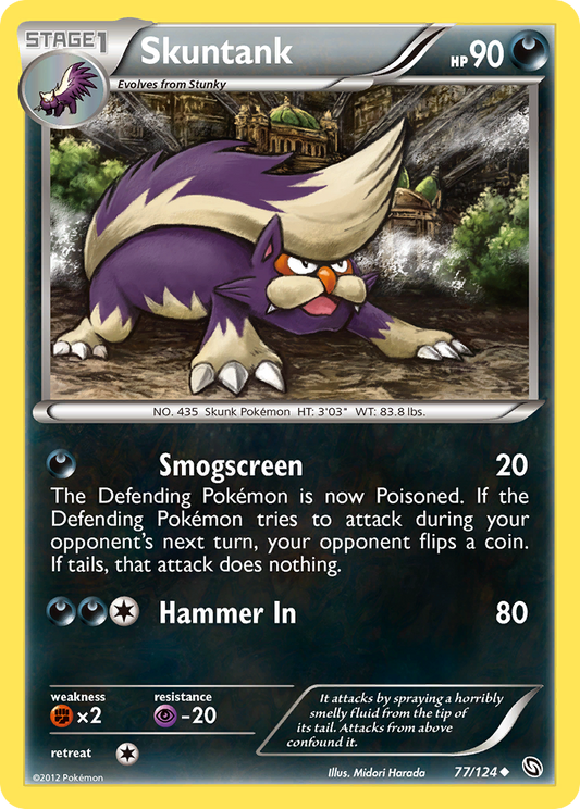 Skuntank 77/124 Uncommon | Dragons Exalted | Pokemon Card