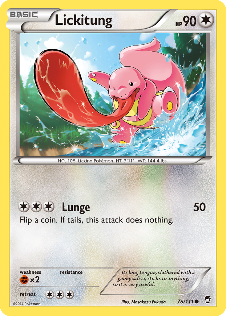 Lickitung 78/111 Common | Furious Fists | Pokemon Card