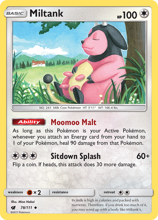 Miltank 78/111 Uncommon | Crimson Invasion | Pokemon Card