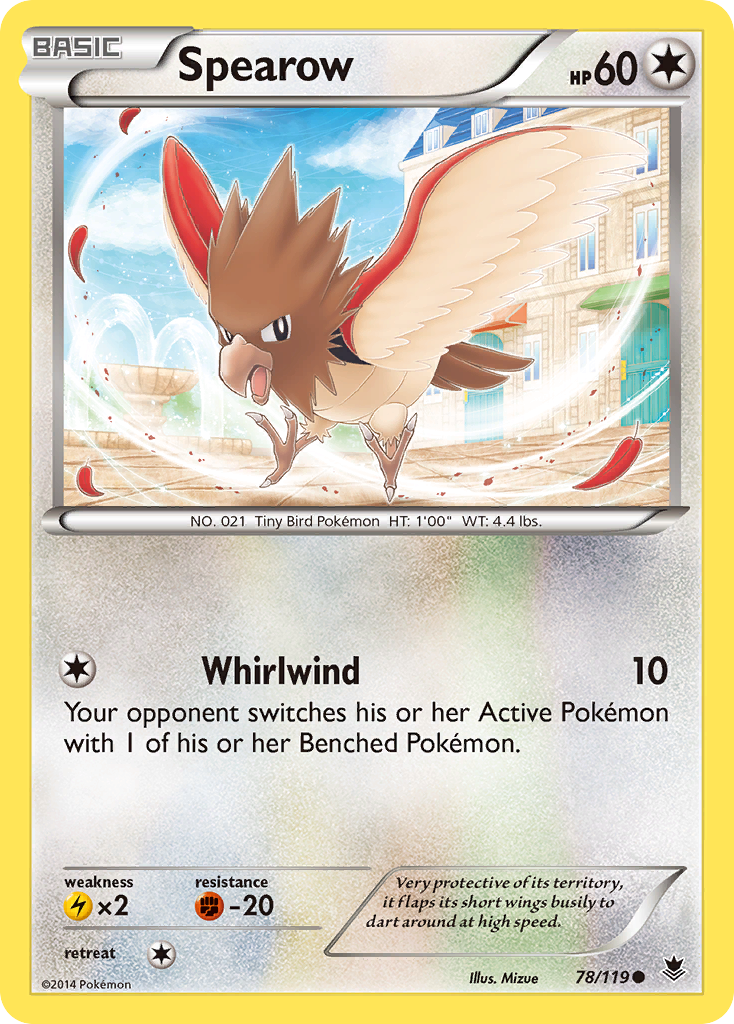 Spearow 78/124 Common | Phantom Forces | Pokémon Card