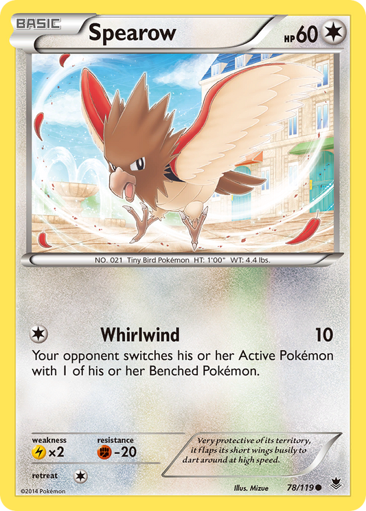 Spearow 78/124 Common | Phantom Forces | Pokémon Card