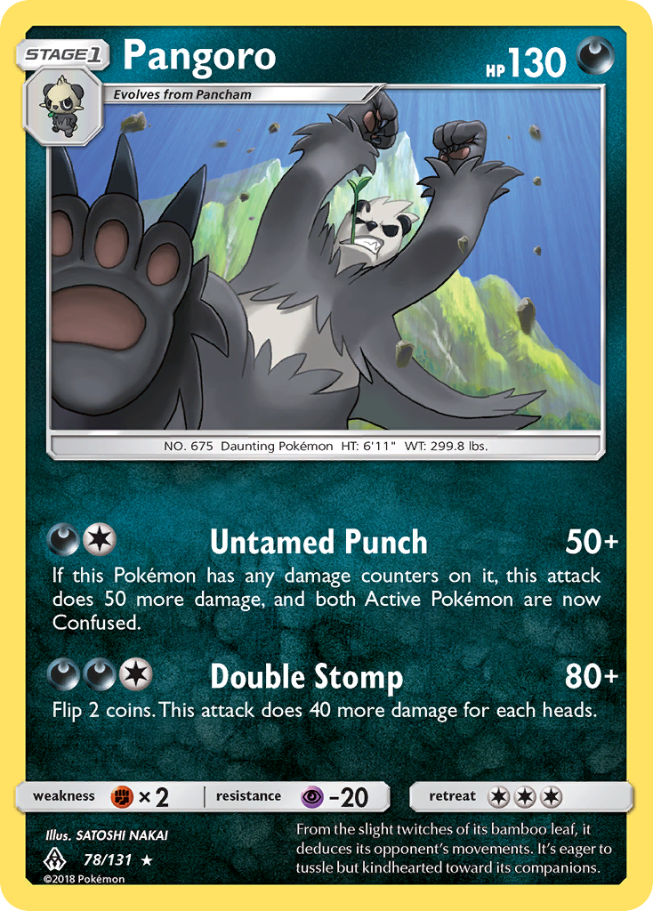 Pangoro 78/131 Rare | Forbidden Light | Pokemon Card