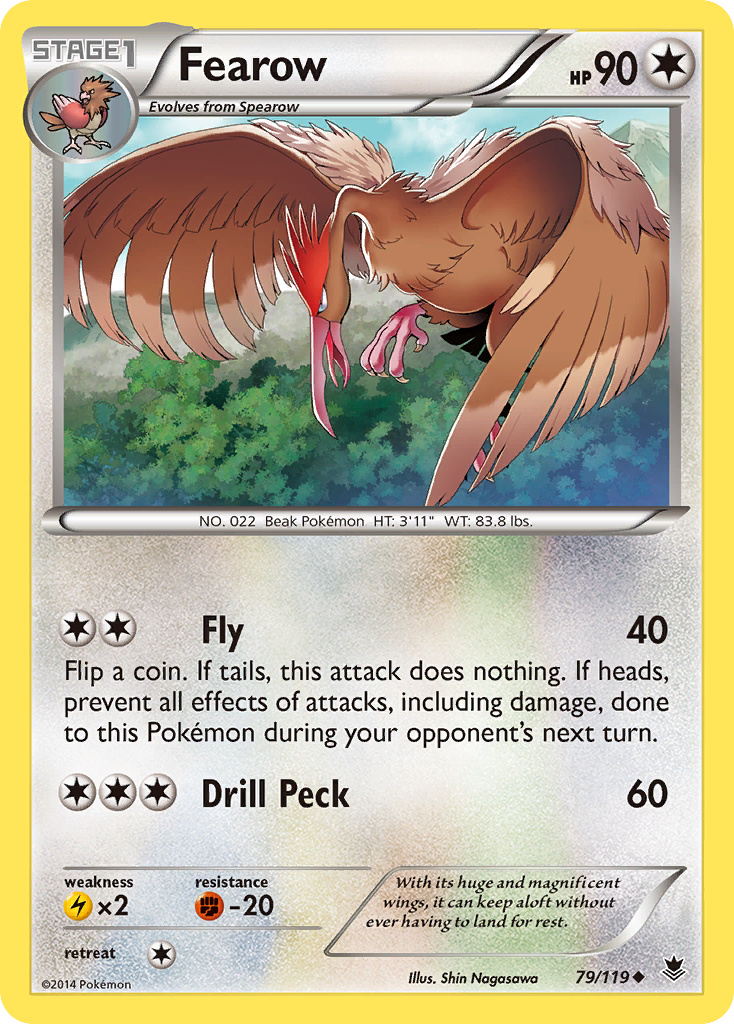 Fearow 79/124 Uncommon | Phantom Forces | Pokémon Card