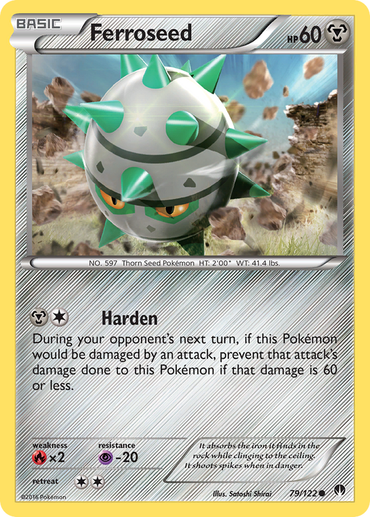 Ferroseed 79/122 Common | BREAKpoint | Pokemon Card