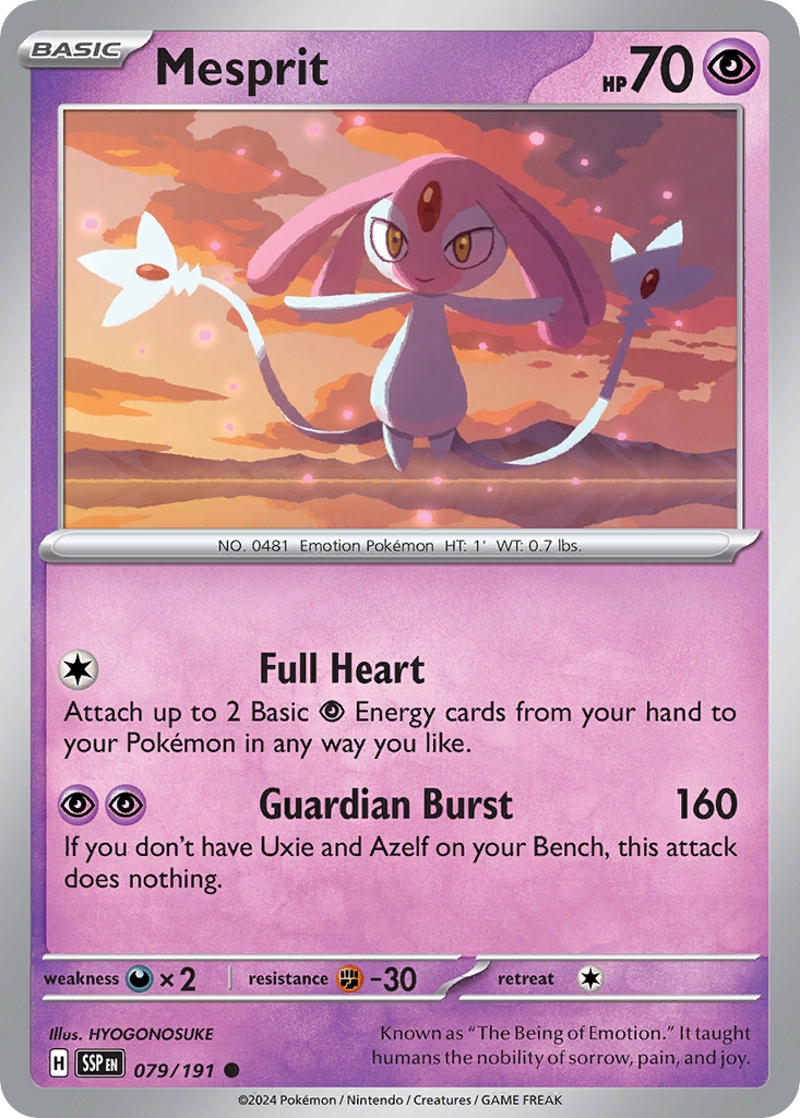 Mesprit 79/191 Common | Surging Sparks | Pokemon Card