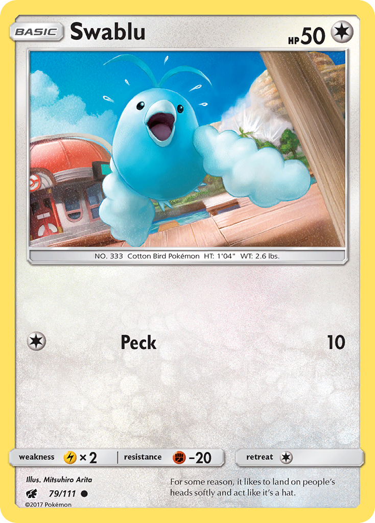 Swablu 79/111 Common | Crimson Invasion | Pokémon Card