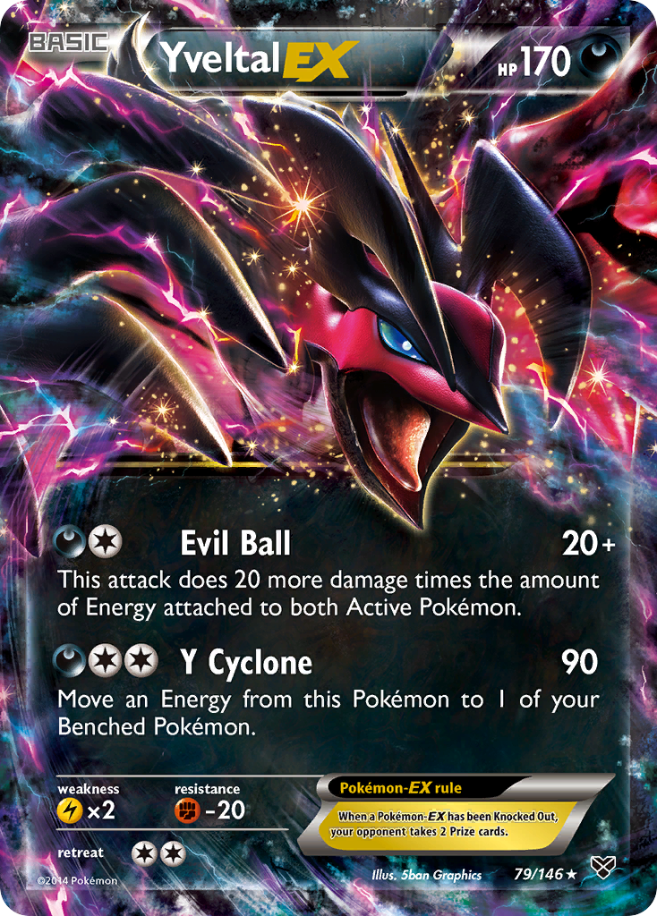 Yveltal-EX 79/146 Rare Holo EX | XY | Pokemon Card