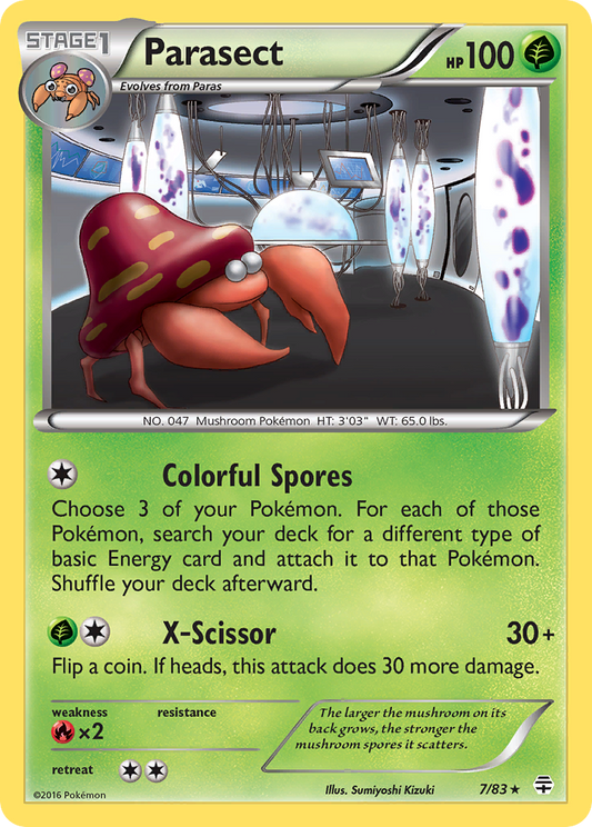 Parasect 7/83 Rare | Generations | Pokemon Card