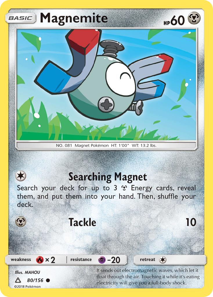 Magnemite 80/156 Common | Ultra Prism | Pokemon Card