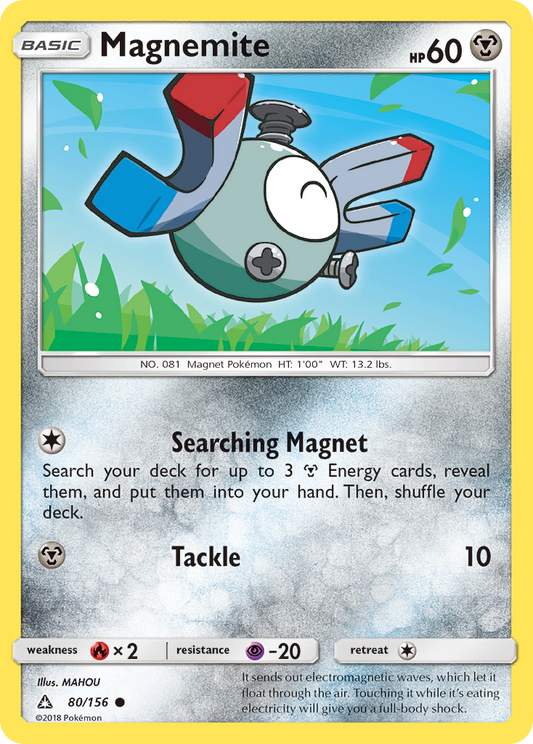 Magnemite 80/156 Common | Ultra Prism | Pokemon Card