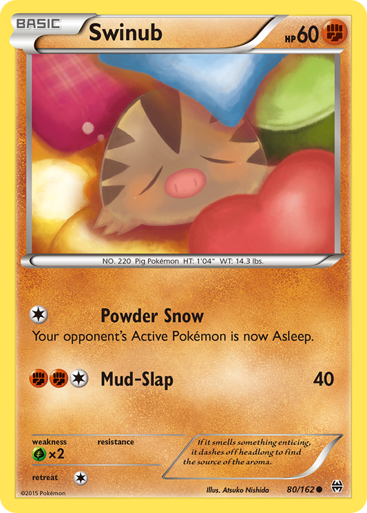 Swinub 80/162 Common | BREAKthrough | Pokemon Card