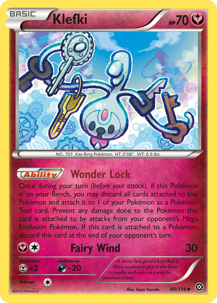 Klefki 80/114 Uncommon | Steam Siege | Pokemon Card