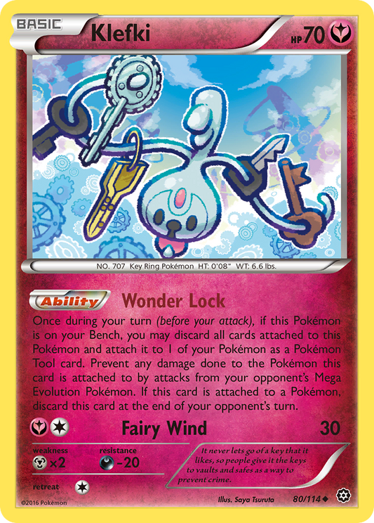 Klefki 80/114 Uncommon | Steam Siege | Pokemon Card