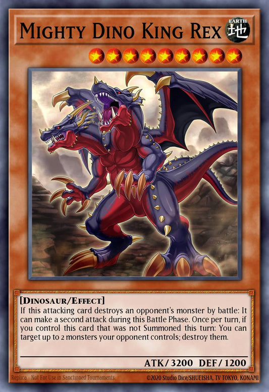 Mighty Dino King Rex - DUNE-EN008 Super Rare | Yu-Gi-Oh! Card